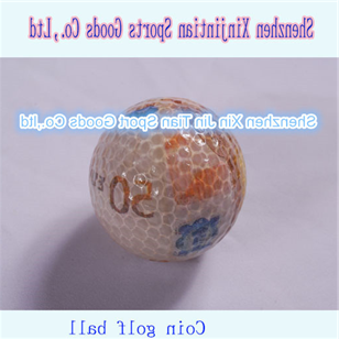 Golf Coin Transparent Ball